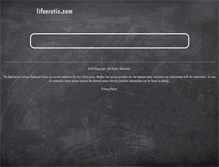 Tablet Screenshot of lifeerotic.com